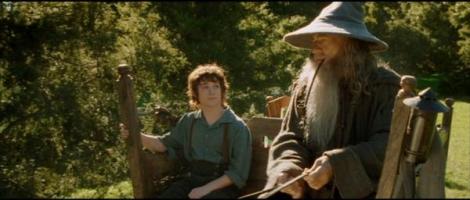 FRODO GANDALF FELLOWSHIP OF THE RING LORD RINGS